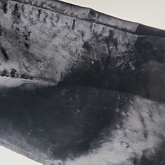 Vintage Moschino Jeans Crushed Velvet High Waisted Legging Trouser Pants - Picture 2 of 11